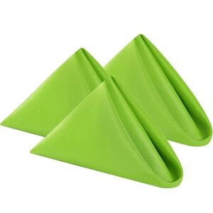 Green Apple, 20”x 20”, NEW Dinner Napkins, Set of 6, Washable Polyester